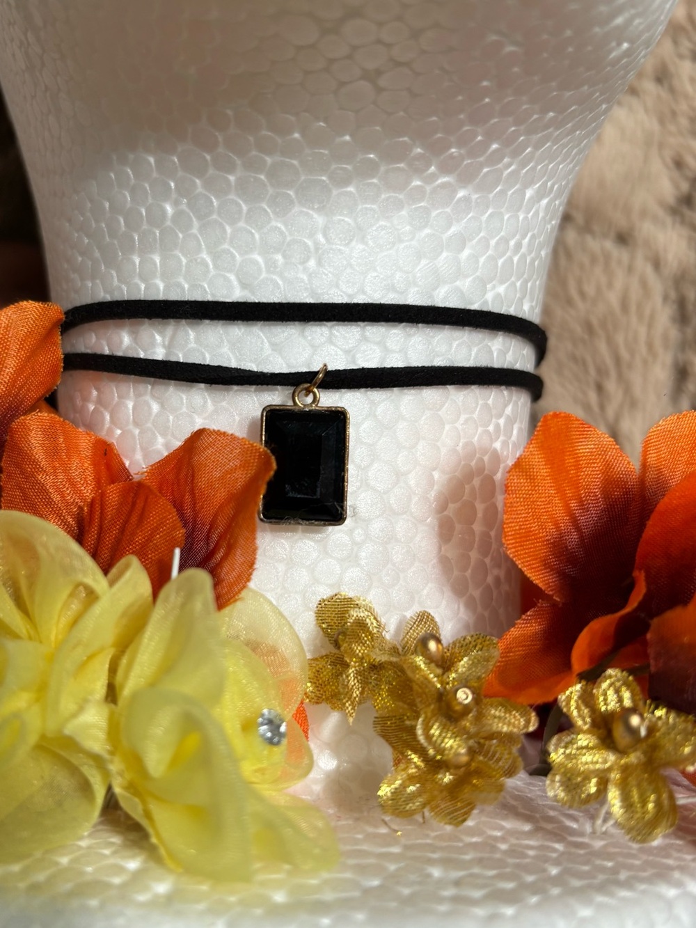 Set of 13 black and gold chokers (see 13 separate pics)